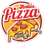 Antics Pizza and Games Logo